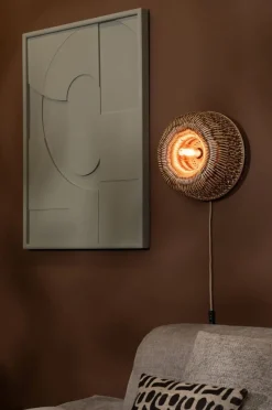 New Good&Mojo Barbados Wandlamp Natural, Brown