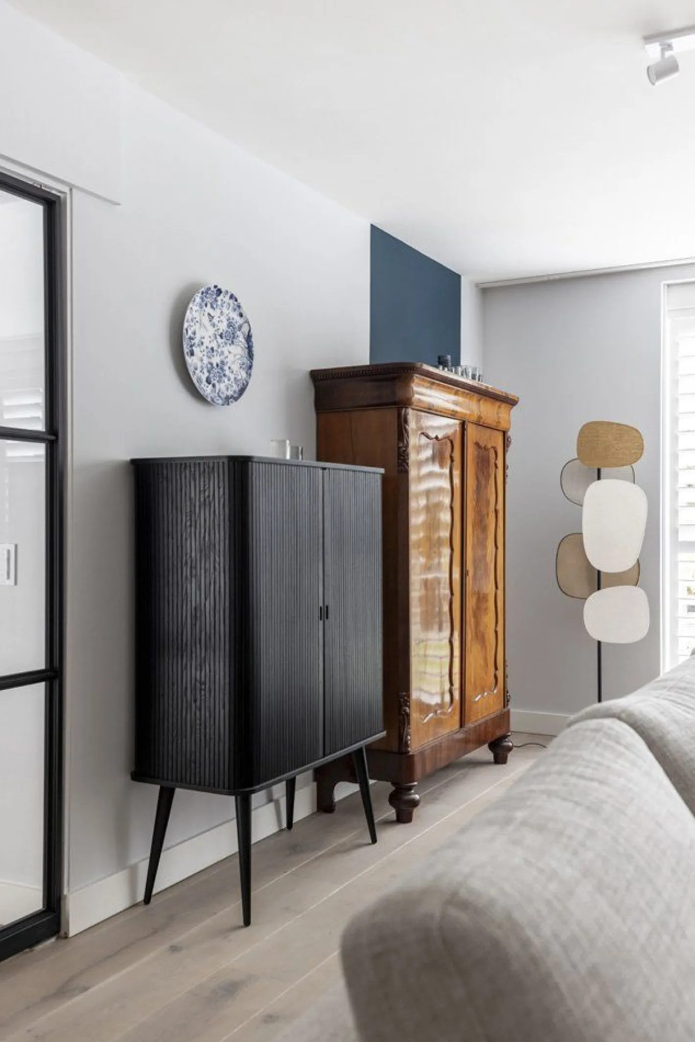 Outlet Zuiver Barbier Wandkast Zwart