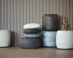 Design on Stock Barrell Poef Beige