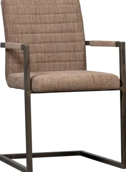 Outlet WOOOD Bas Armstoel Brown Melange