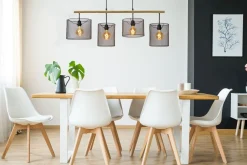 Sale Lucide Baskett Hanglamp Zwart, Naturel