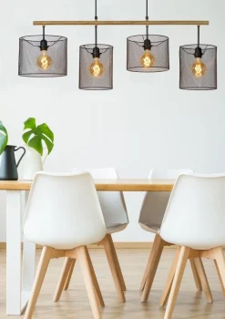 Sale Lucide Baskett Hanglamp Zwart, Naturel