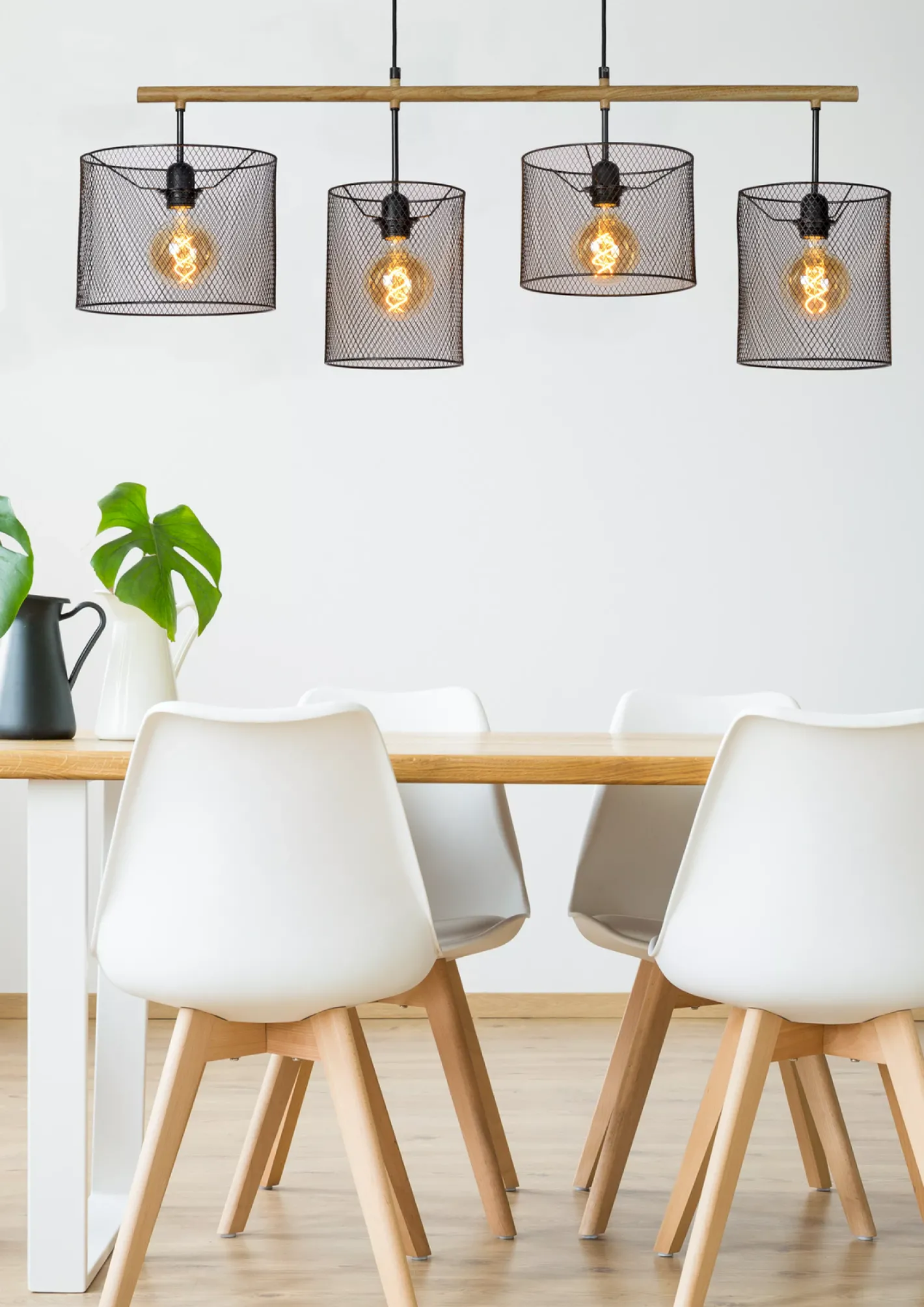 Sale Lucide Baskett Hanglamp Zwart, Naturel