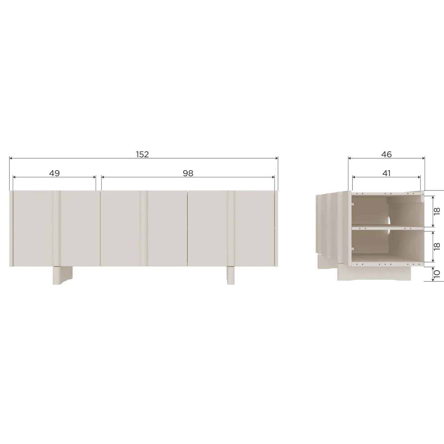 Discount WOOOD Basu Tv-meubel Dust