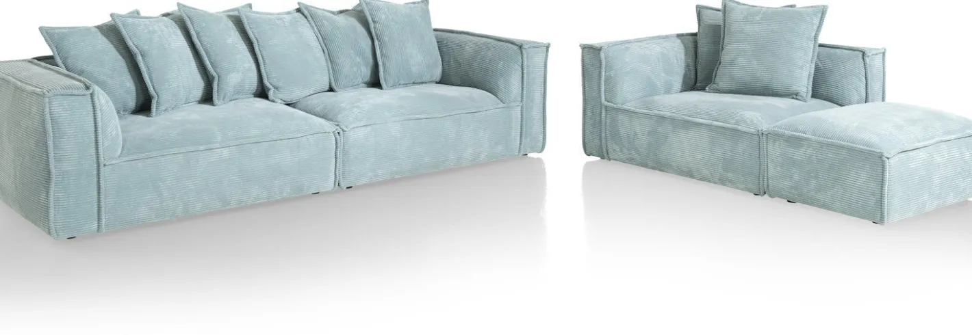 Discount Henders en Hazel Bayonne Hoekbank Blauw
