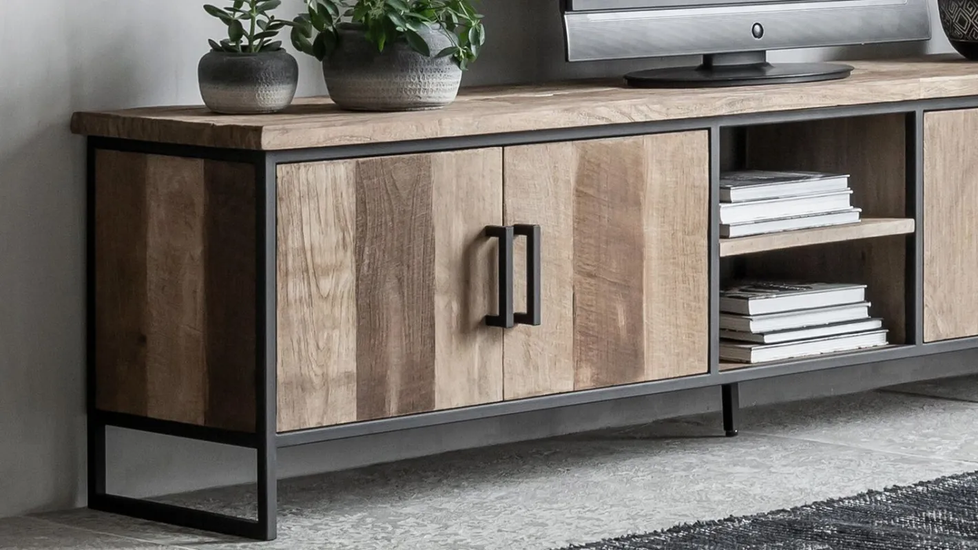 Online DTP Home Beam Medium Tv-meubel Bruin