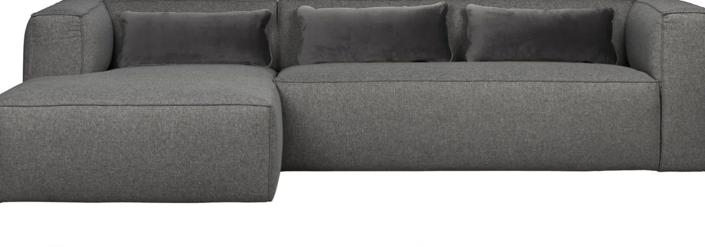 Sale WOOOD Bean Gemeleerd Links Hoekbank Mid Grey