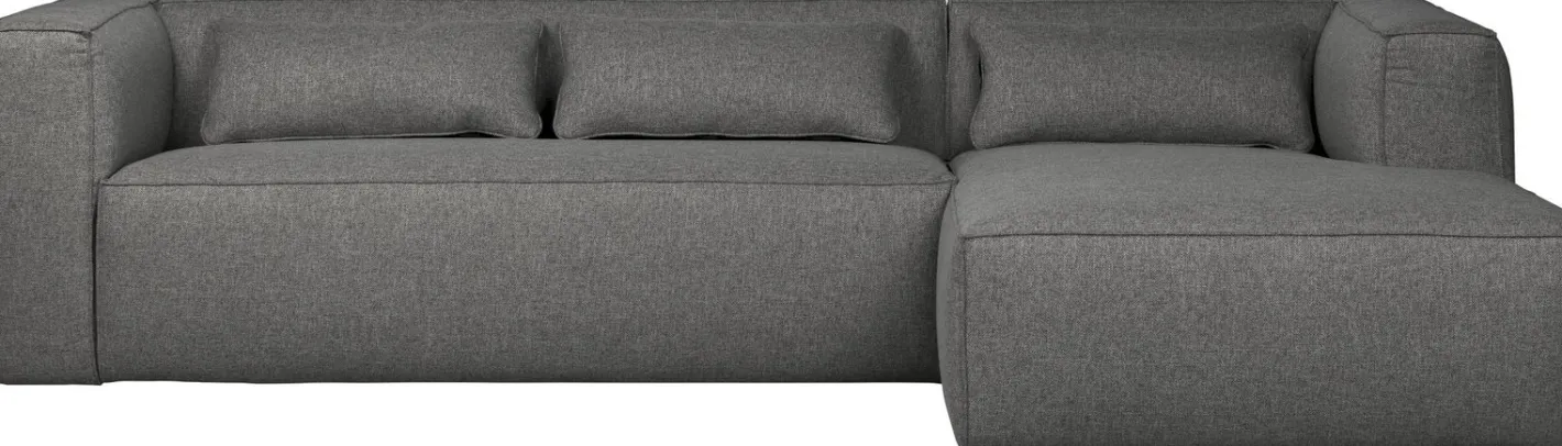 Online WOOOD Bean Gemeleerd Rechts Hoekbank Mid Grey