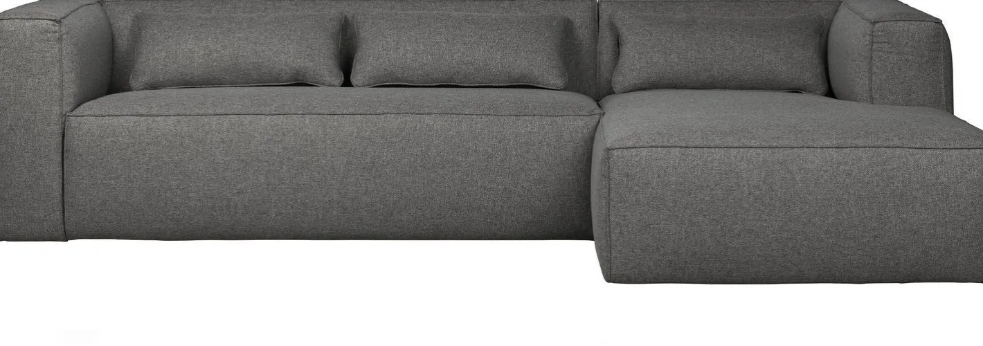 Online WOOOD Bean Gemeleerd Rechts Hoekbank Mid Grey