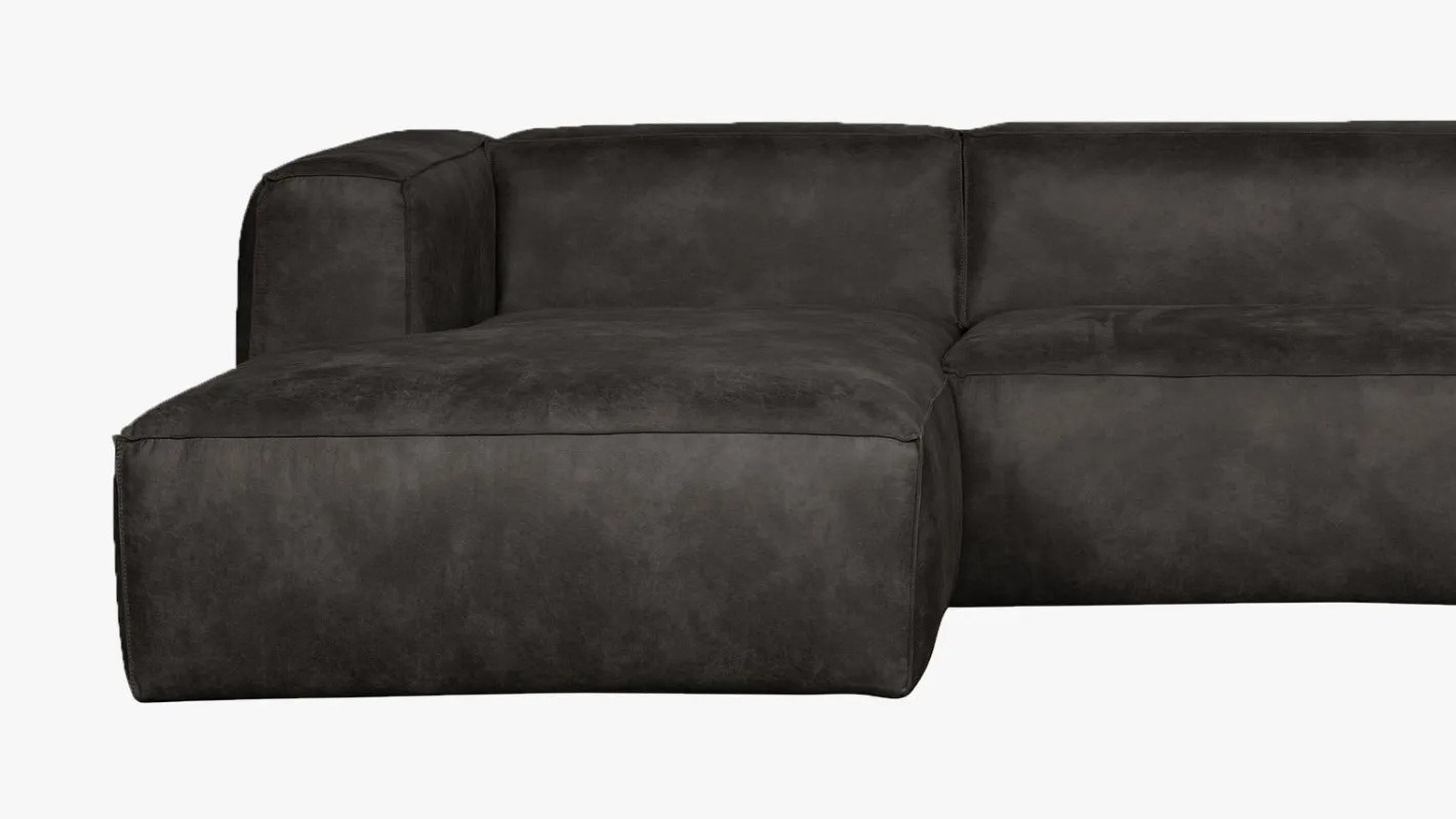 Outlet WOOOD Bean Links Hoekbank Black