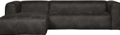 Outlet WOOOD Bean Links Hoekbank Black