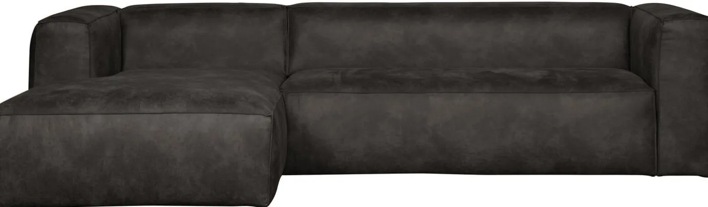 Outlet WOOOD Bean Links Hoekbank Black
