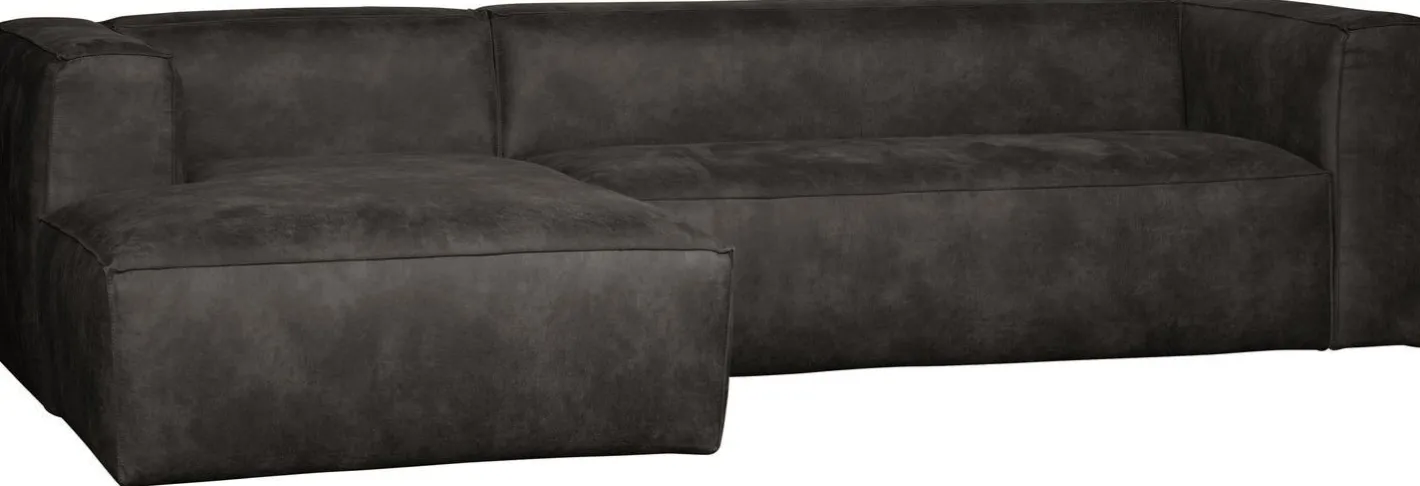 Outlet WOOOD Bean Links Hoekbank Black