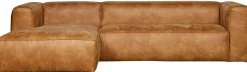 Clearance WOOOD Bean Links Hoekbank Cognac