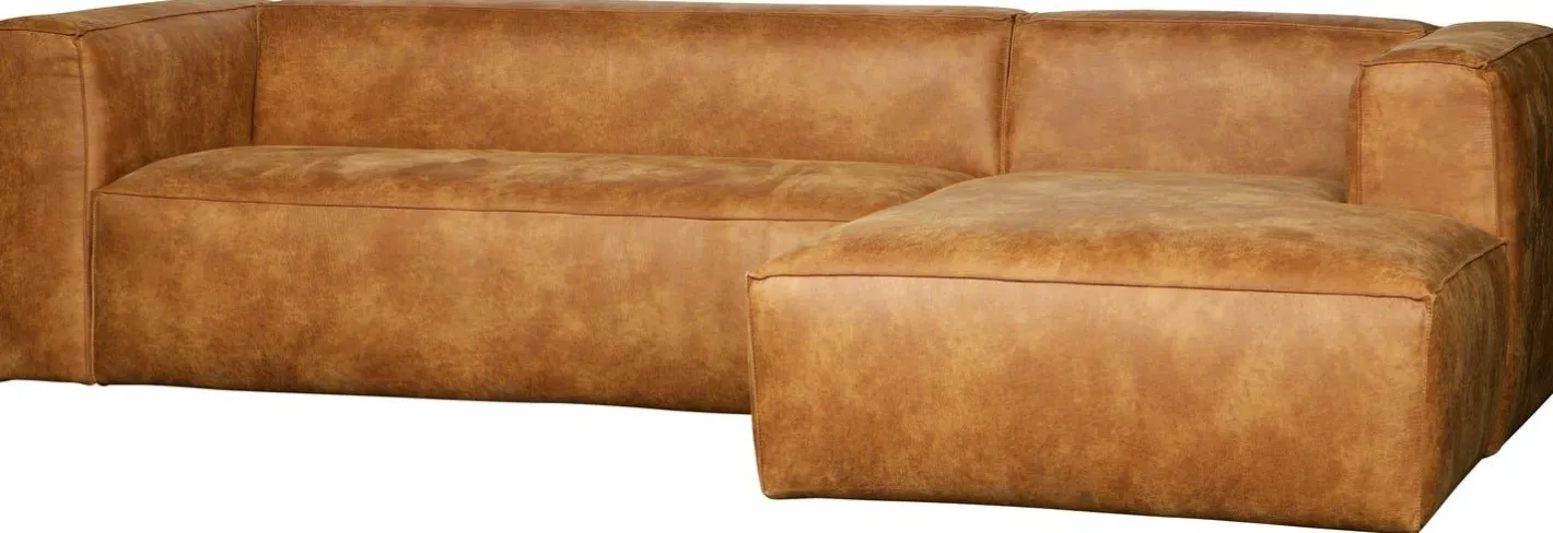 Outlet WOOOD Bean Rechts Hoekbank Cognac