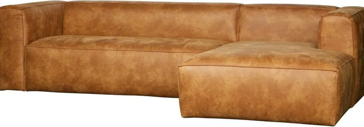 Outlet WOOOD Bean Rechts Hoekbank Cognac