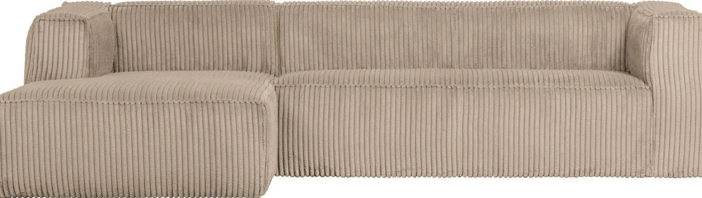 Clearance WOOOD Bean Rib Links Hoekbank Travertin
