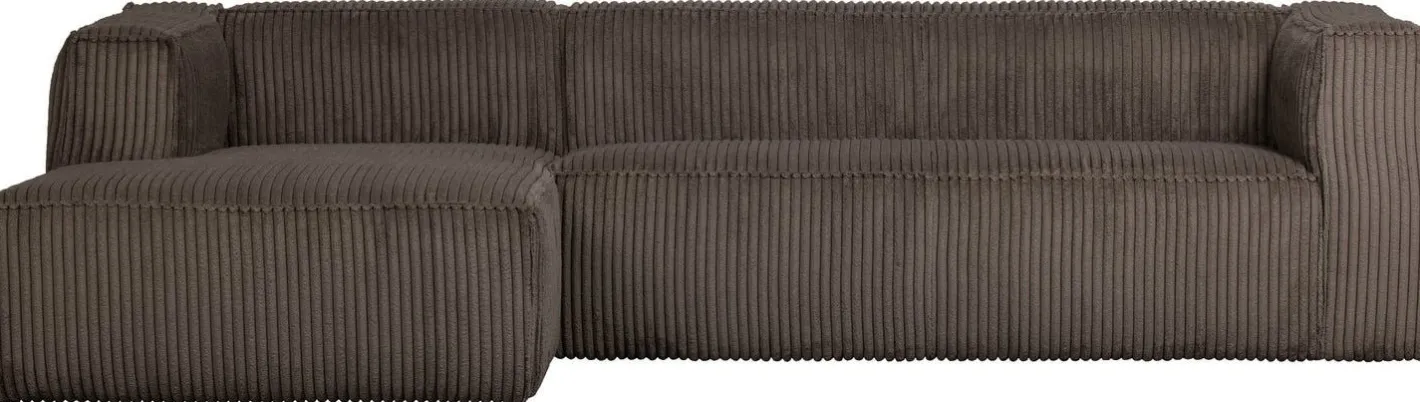 Online WOOOD Bean Rib Links Hoekbank Mud