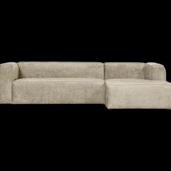 Online WOOOD Bean Velvet Rechts Hoekbank Buttermilk
