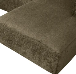 WOOOD Bean Velvet Rechts Hoekbank Moss