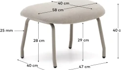 Hot Kave Home Belina Hocker Beige