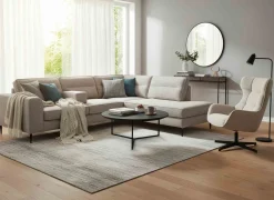 Eijerkamp Collectie Belle Hoek Rechts Hoekbank Bruin, Beige