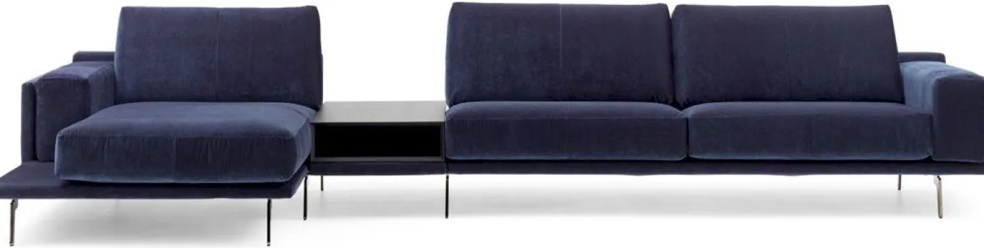 Online Leolux Bellice Hoekbank Blauw