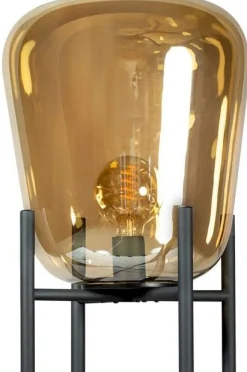 Discount Eijerkamp Collectie Benn Vloerlamp Zwart, Goud