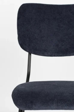 Best Zuiver Benson (set van 2) Eetkamerstoel Donkerblauw