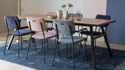 Sale Zuiver Benson (set van 2) Eetkamerstoel roze