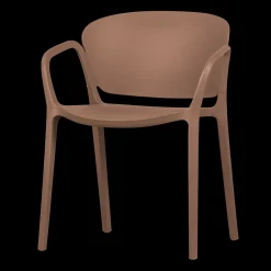 Best WOOOD Bent Tuinstoel Zalmroze