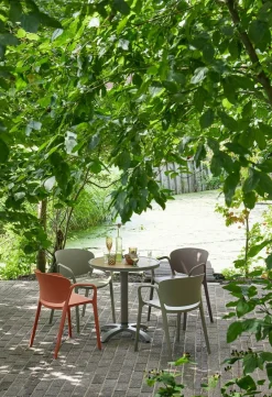 Discount WOOOD Bent Tuinstoel Green
