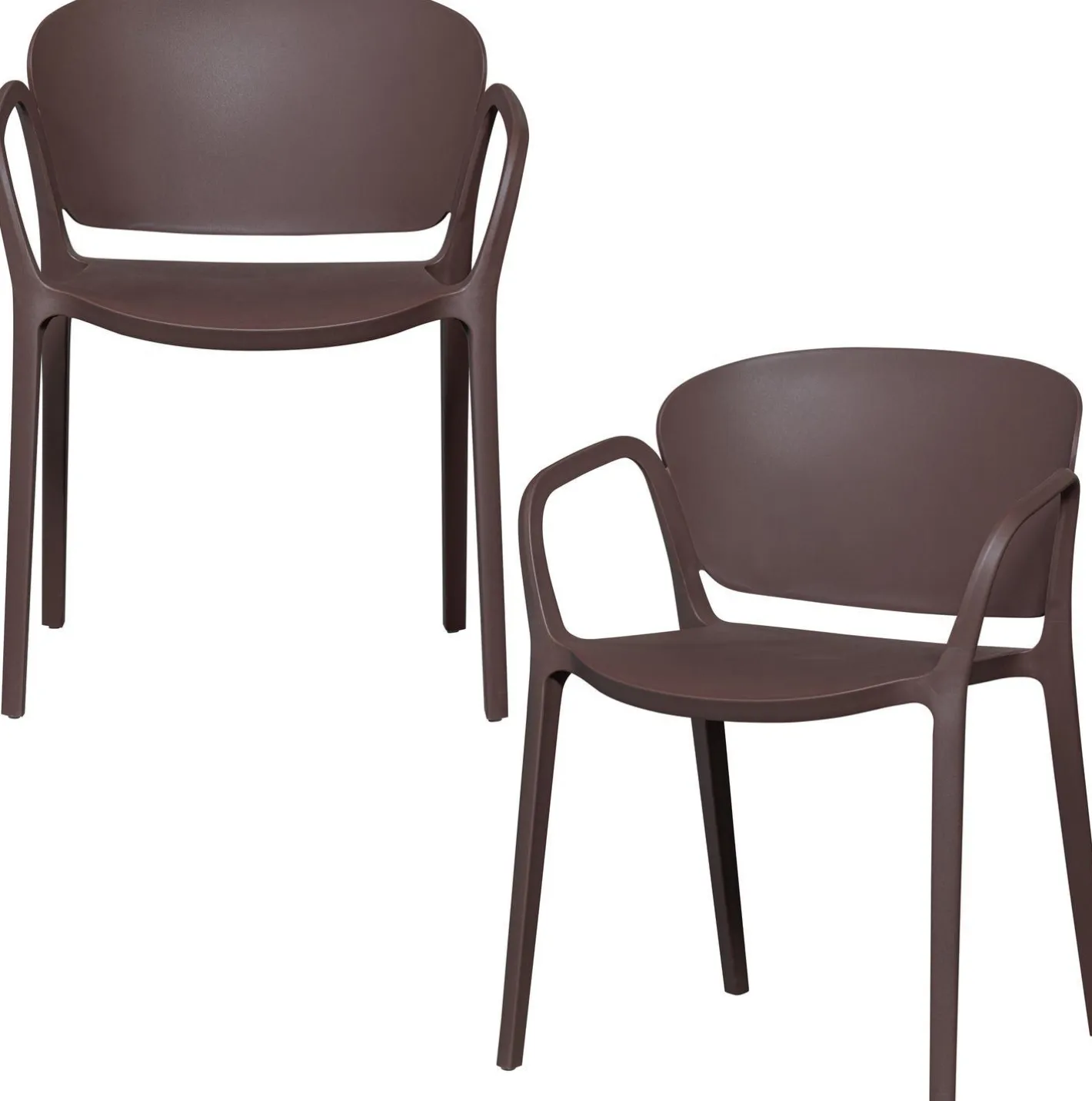 New WOOOD Bent Tuinstoel Purple, Brown