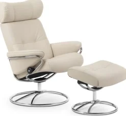 Clearance Stressless Berlin Relaxfauteuil + Hocker Latte
