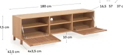 Discount Kave Home Beyla Tv-meubel Naturel
