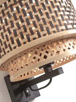 Best Good&Mojo Bhutan 1 Arm Wandlamp Black, Natural