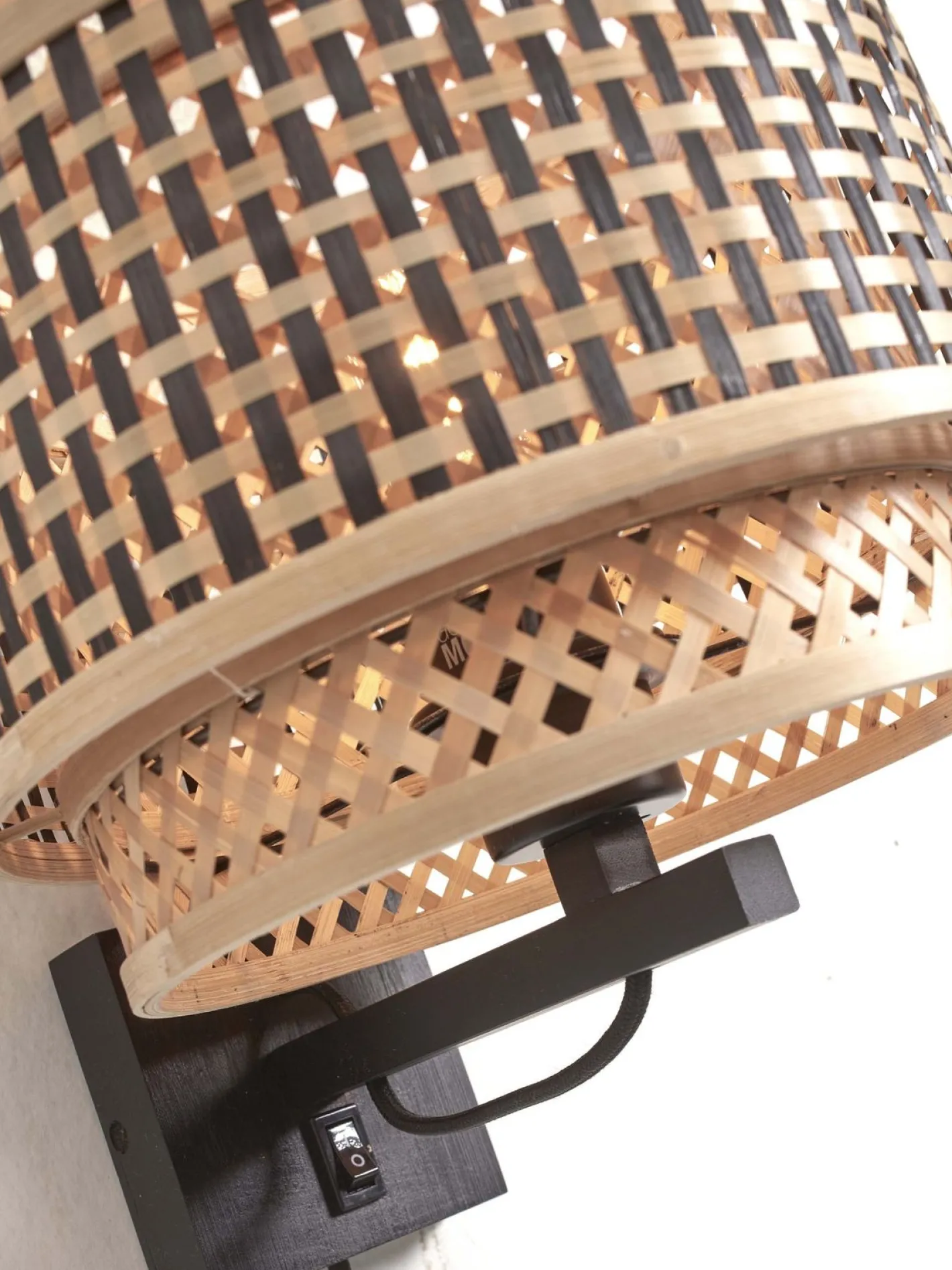 Best Good&Mojo Bhutan 1 Arm Wandlamp Black, Natural