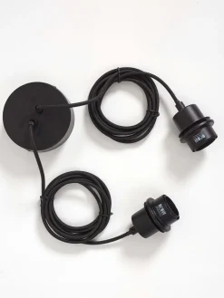 New Good&Mojo Bhutan 2 Shades Hanglamp Natural, Black