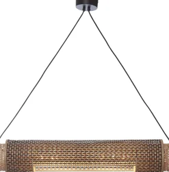New Good&Mojo Bhutan Cilinder Hanglamp Natural, Black