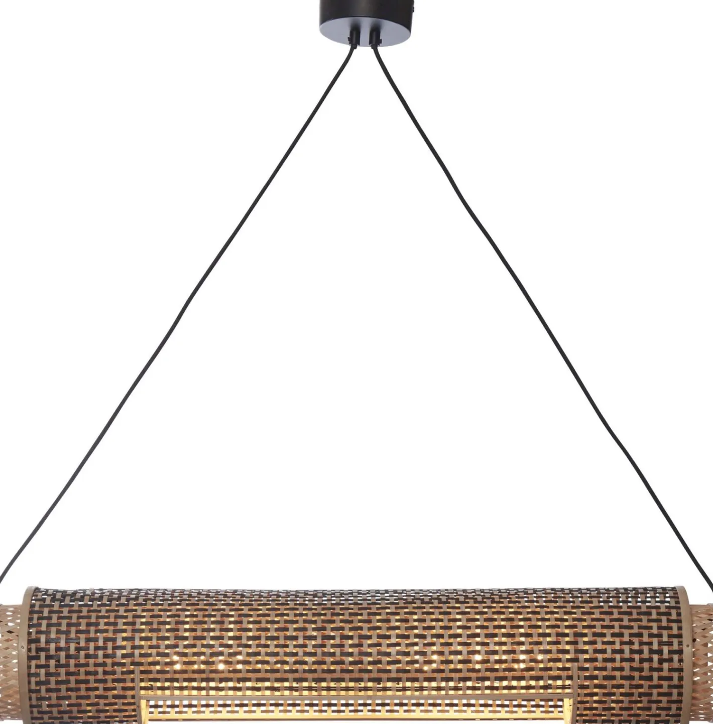 New Good&Mojo Bhutan Cilinder Hanglamp Natural, Black