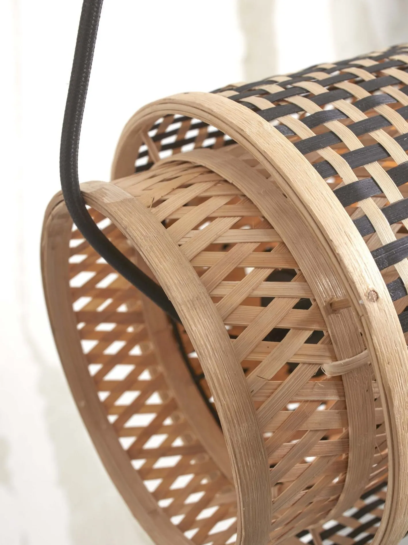 New Good&Mojo Bhutan Cilinder Hanglamp Natural, Black