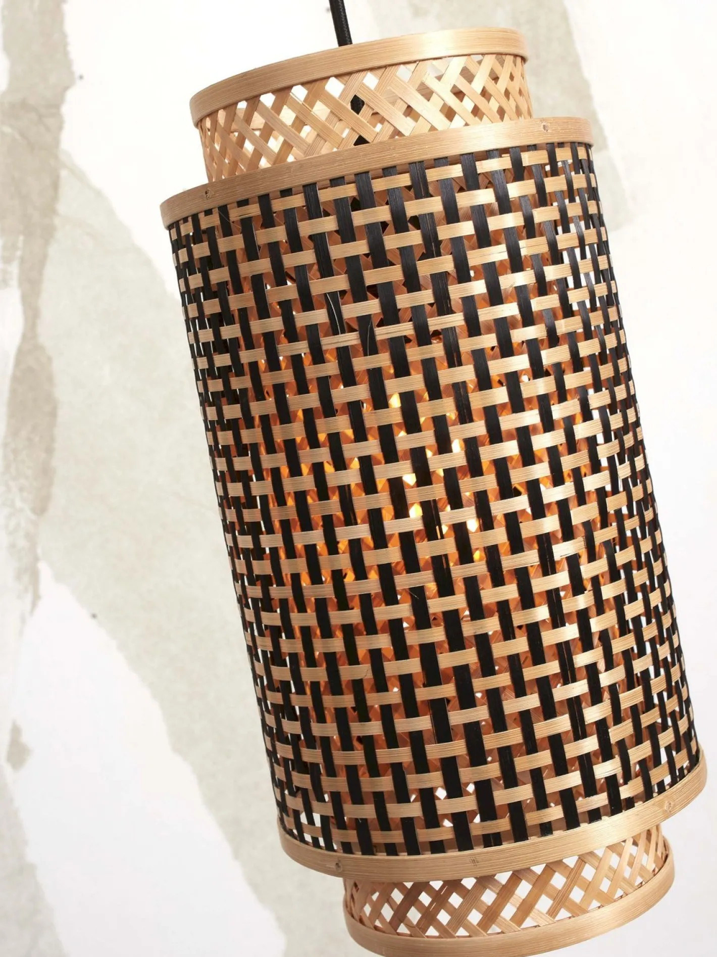 Best Good&Mojo Bhutan L Hanglamp Natural, Black