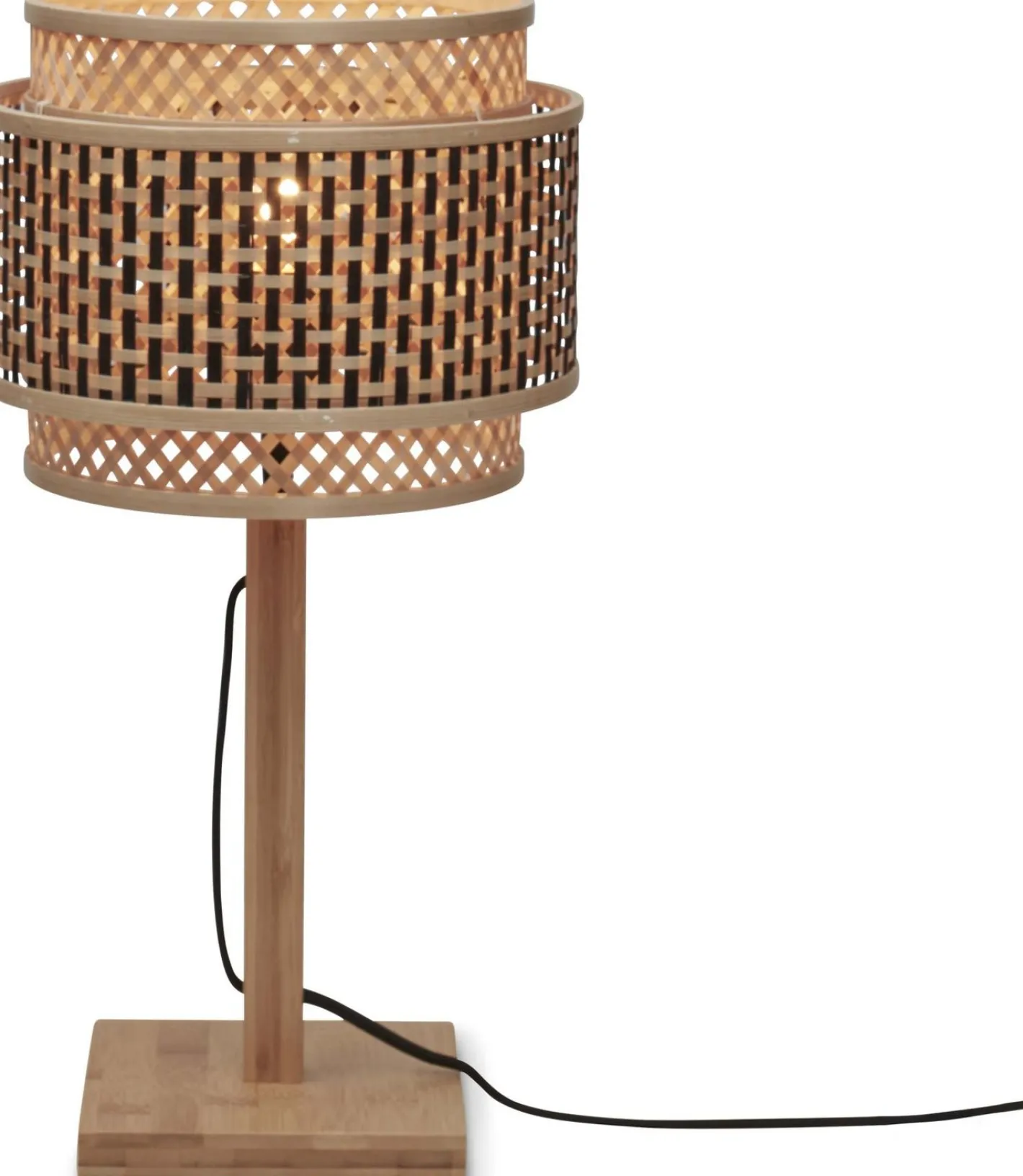 Clearance Good&Mojo Bhutan Natural Tafellamp Natural, Black