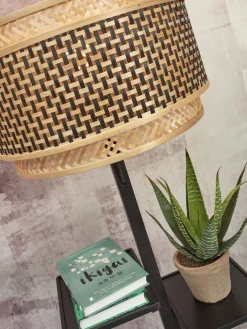 Hot Good&Mojo Bhutan Shelves Vloerlamp Black, Natural