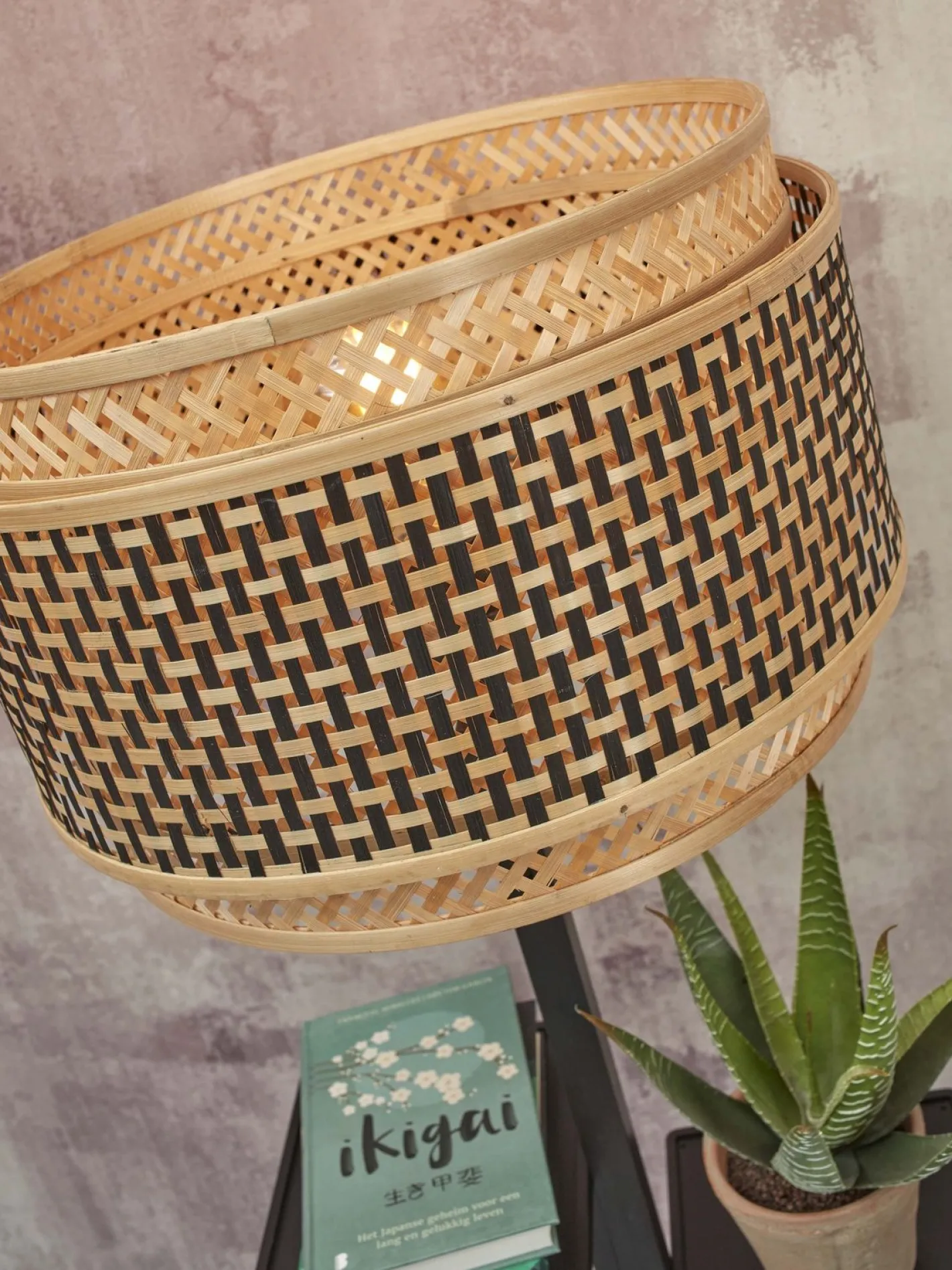 Hot Good&Mojo Bhutan Shelves Vloerlamp Black, Natural