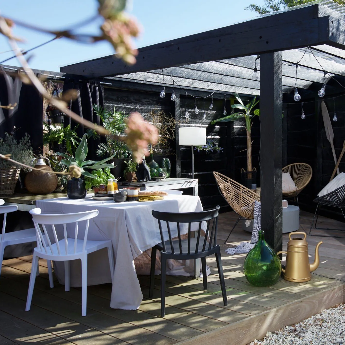 Clearance WOOOD Bliss Tuinstoel Zwart