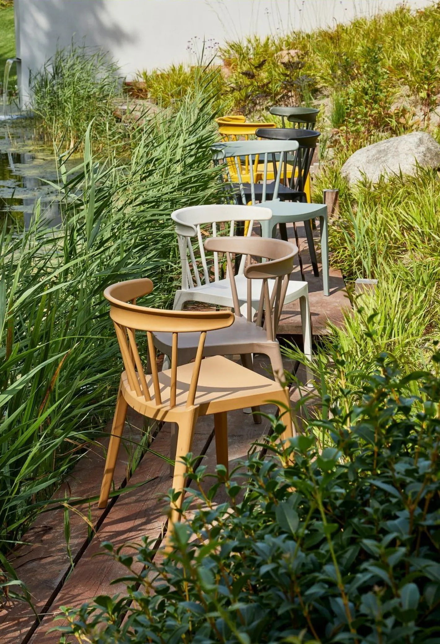 Online WOOOD Bliss Tuinstoel Brown Melange