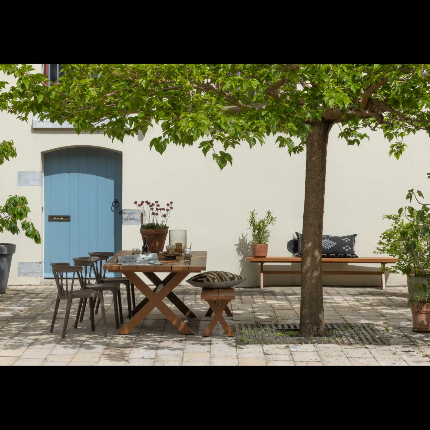 Online WOOOD Bliss Tuinstoel Brown Melange