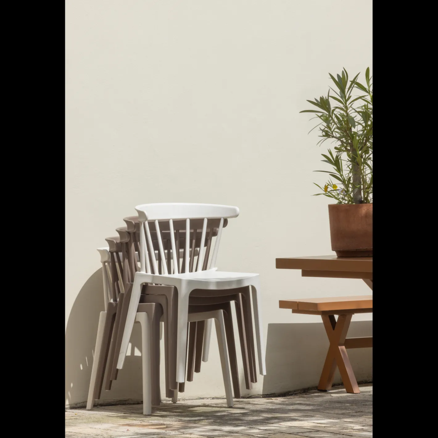 Online WOOOD Bliss Tuinstoel Brown Melange