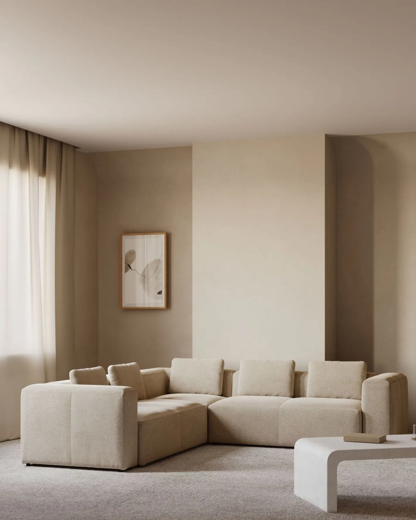 Sale Kave Home Blok Hoekbank Beige